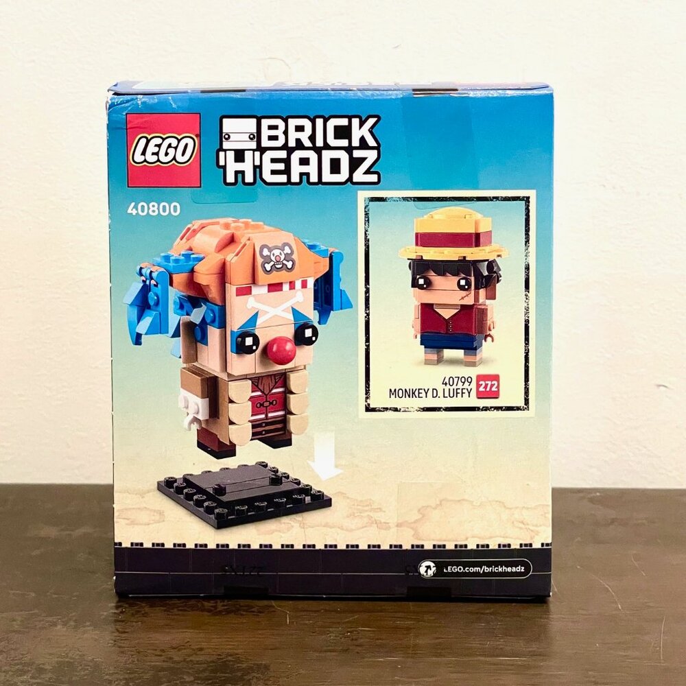 LEGO One Piece 40800 Netflix Brick Headz Buggy the Clown Figure New NIB - Picture 2 of 14